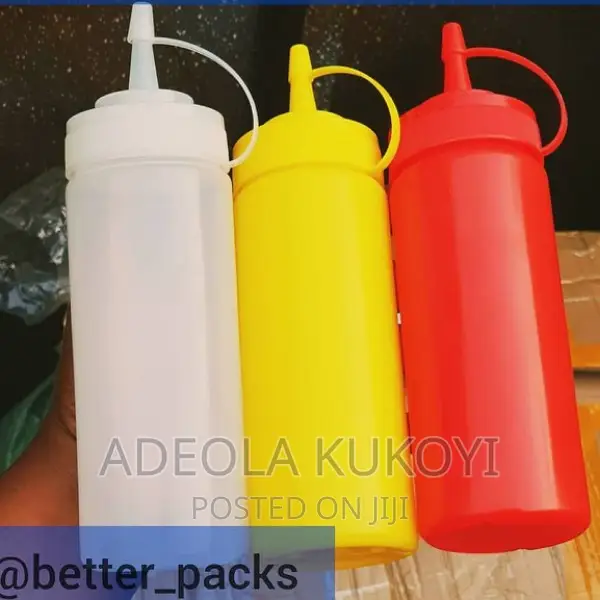 12pcs of 600ml Plastic Squeeze Bottle