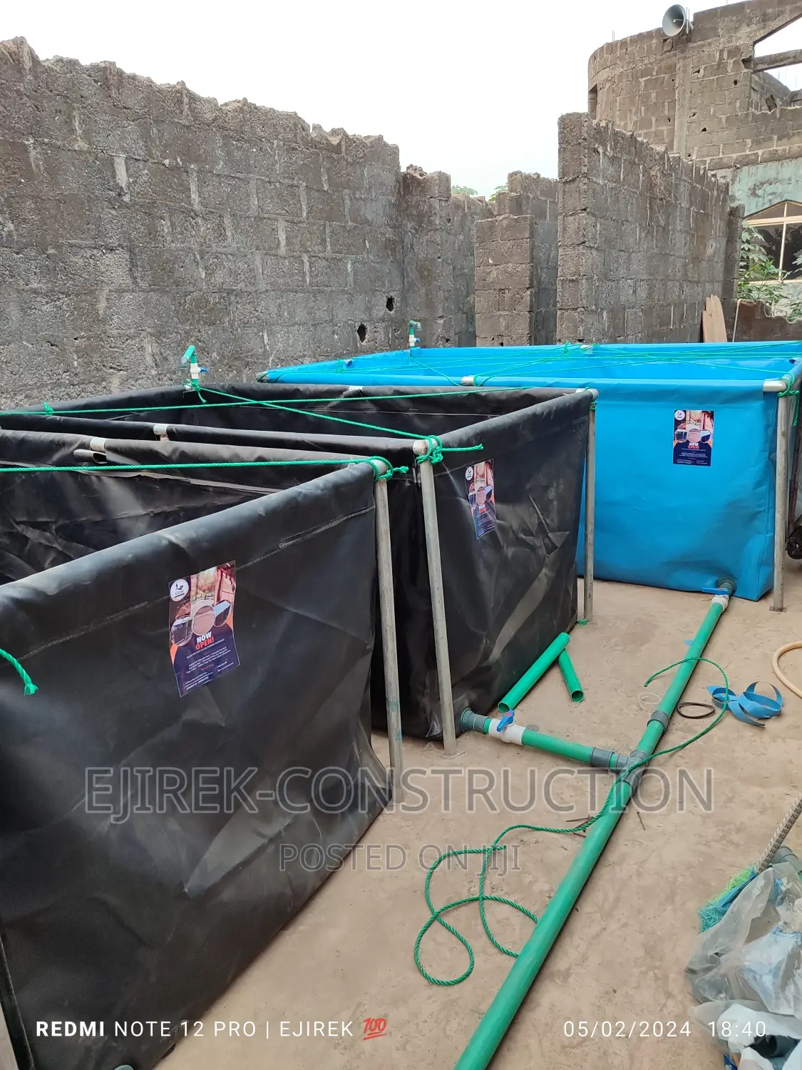 Collapsible Fish Pond (Tarpaulin Fish Pond)