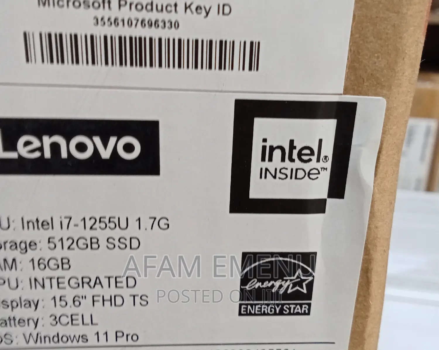 New Laptop Lenovo ThinkBook 15 16GB Intel Core i7 SSD 512GB