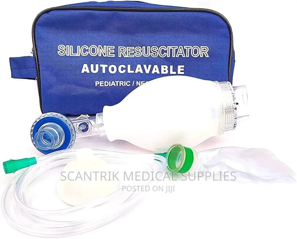 White Silicone Medical Rebreathing Bag/Ambu Bag