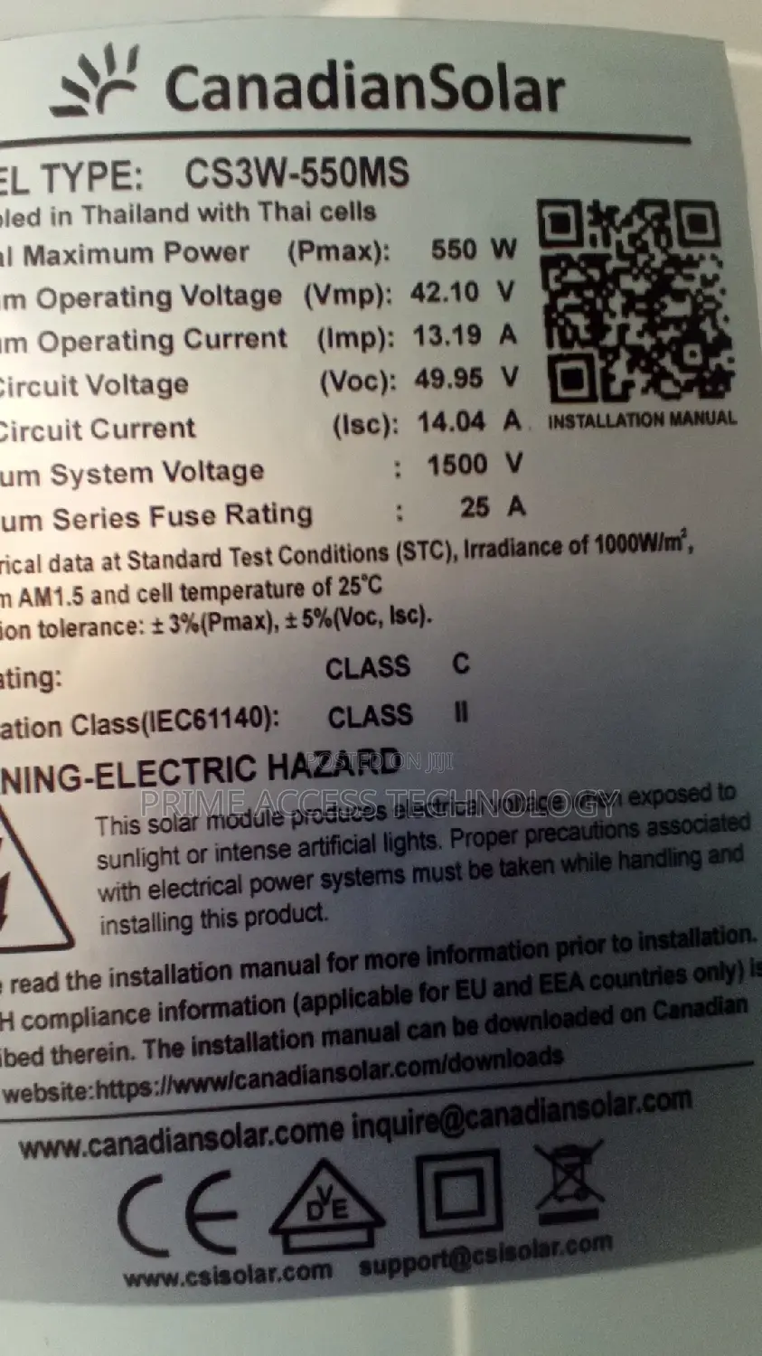 550watts Solar Panels Black Cells