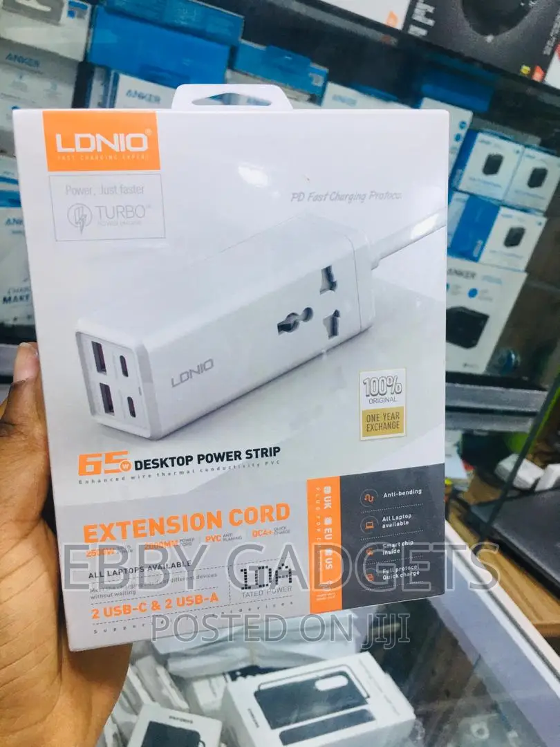 Ldnio 65W USB C Charger 4 USB Port Power Outlet for Laptop /