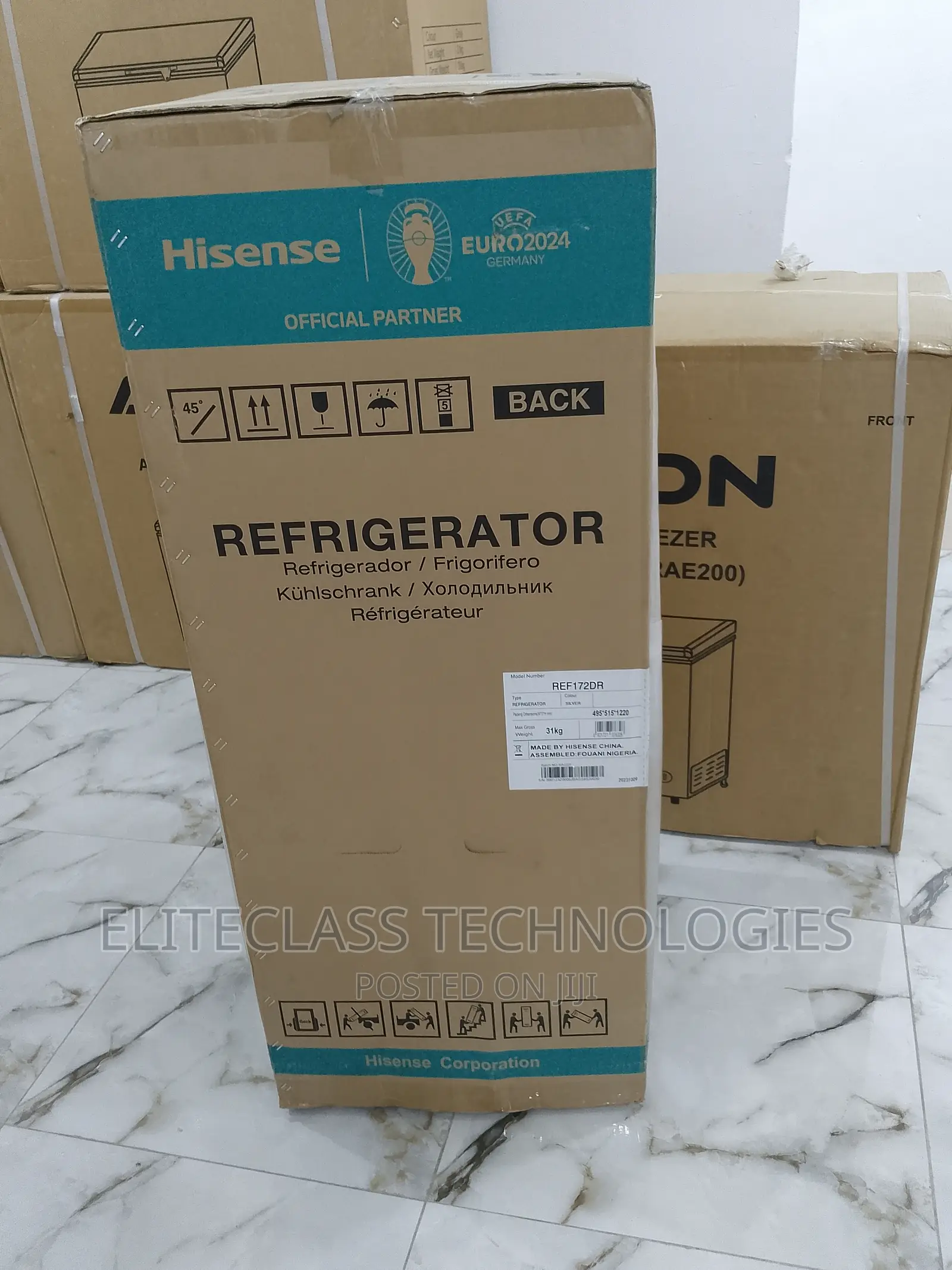 Hisense REF172DR Top Freezer 124 Litres Refrigerator