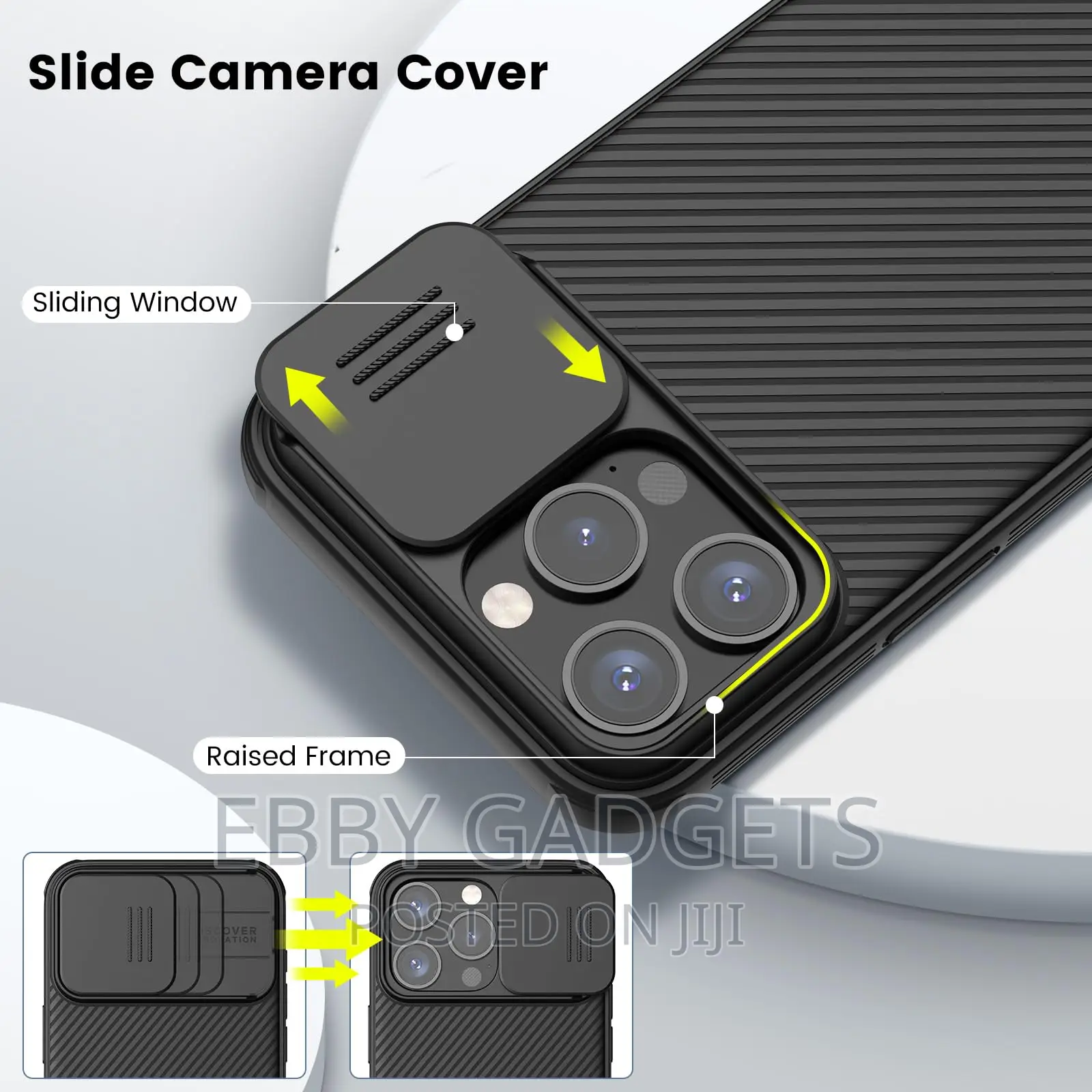 Nillkin Slide Camera Protection Case for iPhone 15 Series