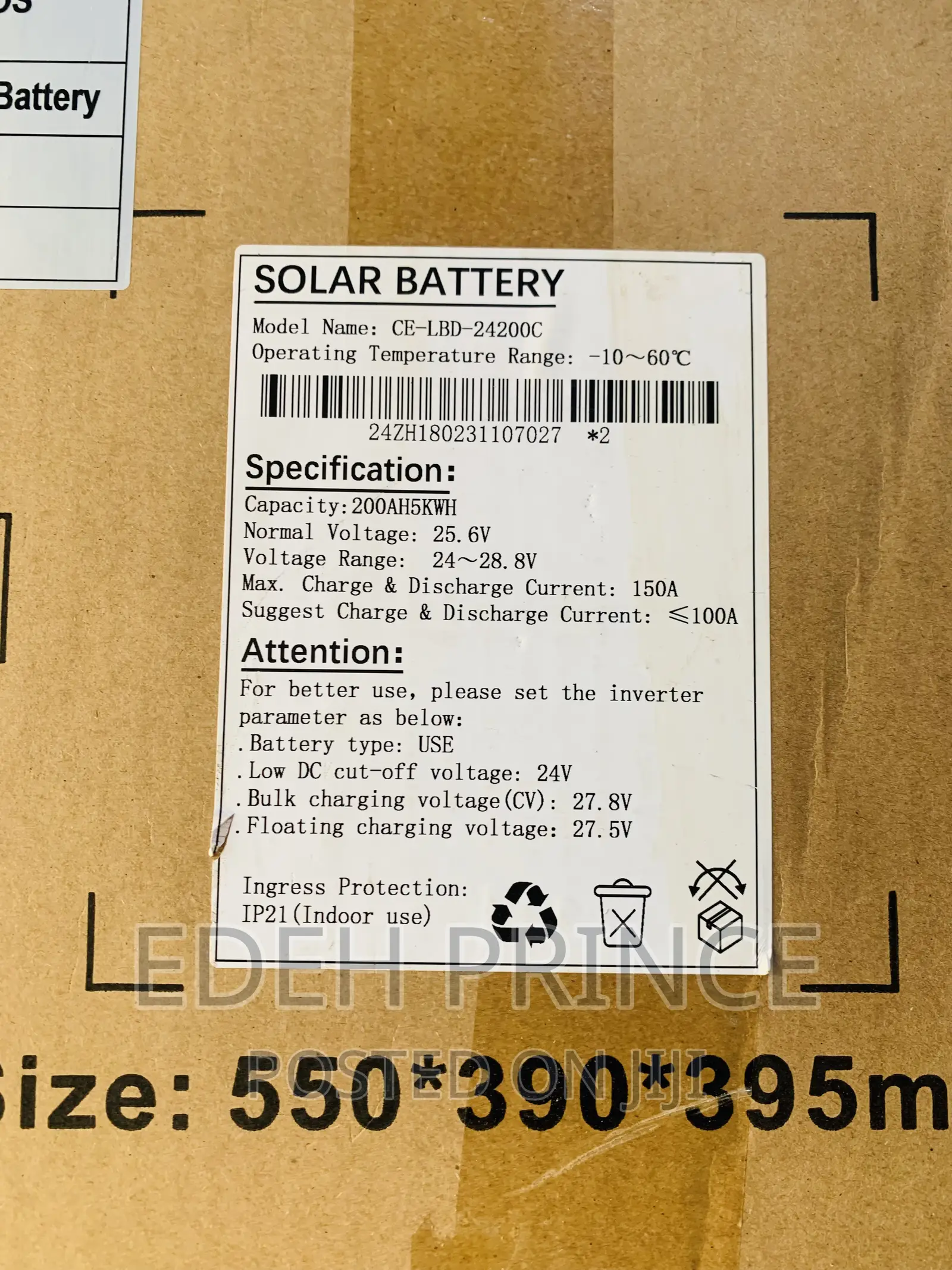 5kwh C Worth Lithium Battery