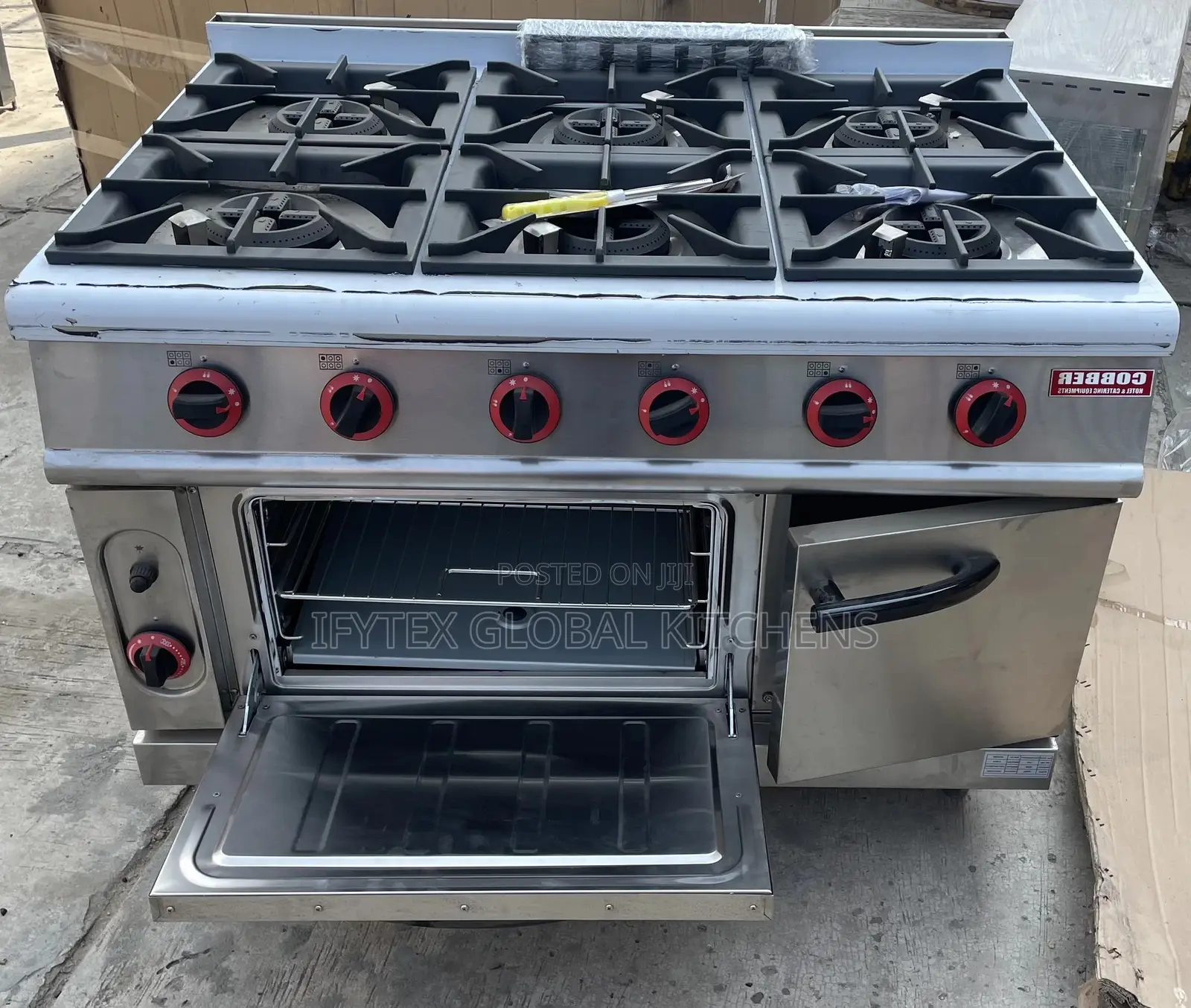 6 Burner Gas Cooker With Oven