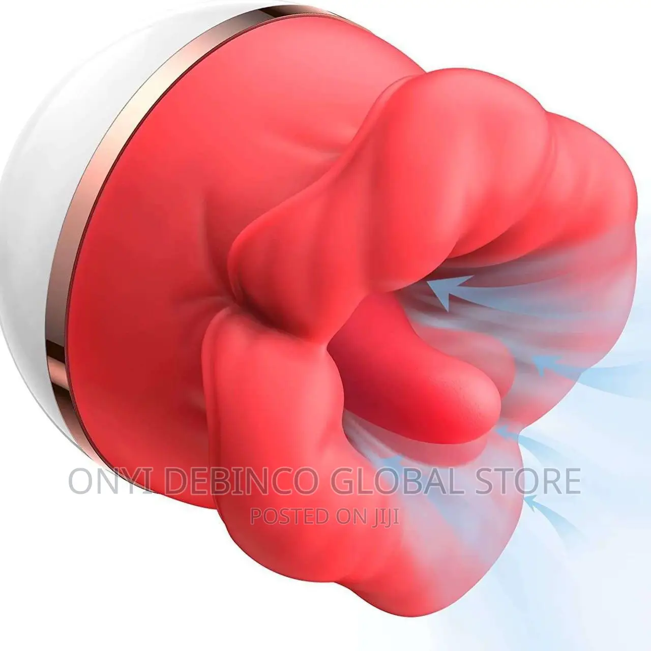 Big Mouth Rose Sex Toy, Sucking Nipple and Clitoris Vibrator