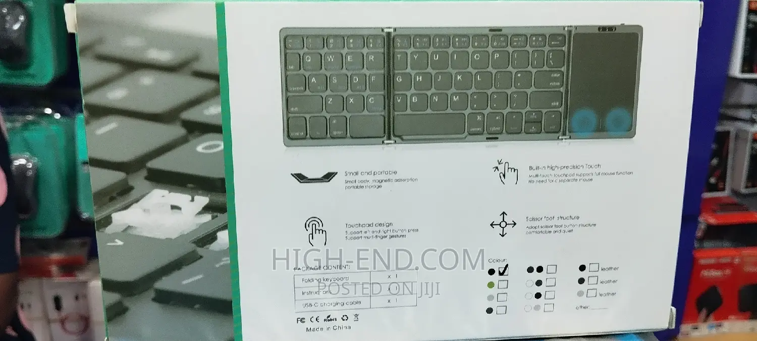 Foldable Bluetooth Keyboard With Touch Pad