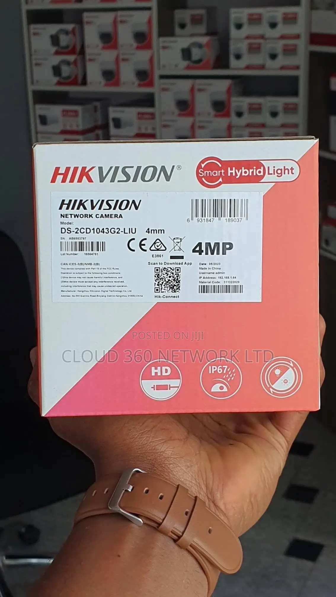Hikvision 4 MP Smart Hybrid Light Bullet DS-2CD1043G2-LIU