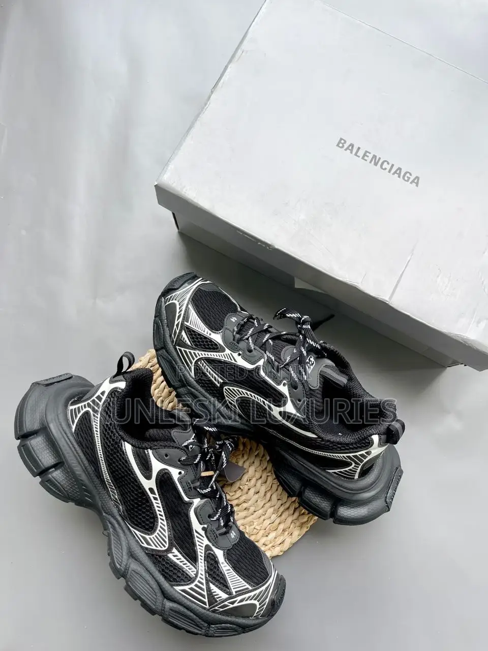 Original Balenciaga 3xl Red Mesh Sneakers