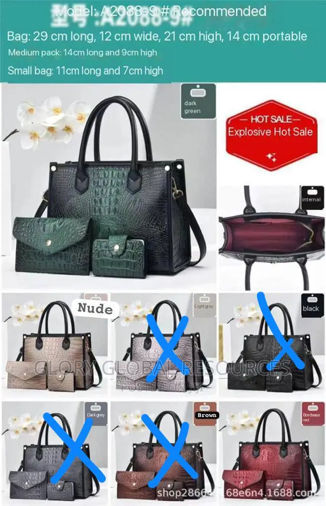 Katalina 3in1 High Quality Leather Large Capacity