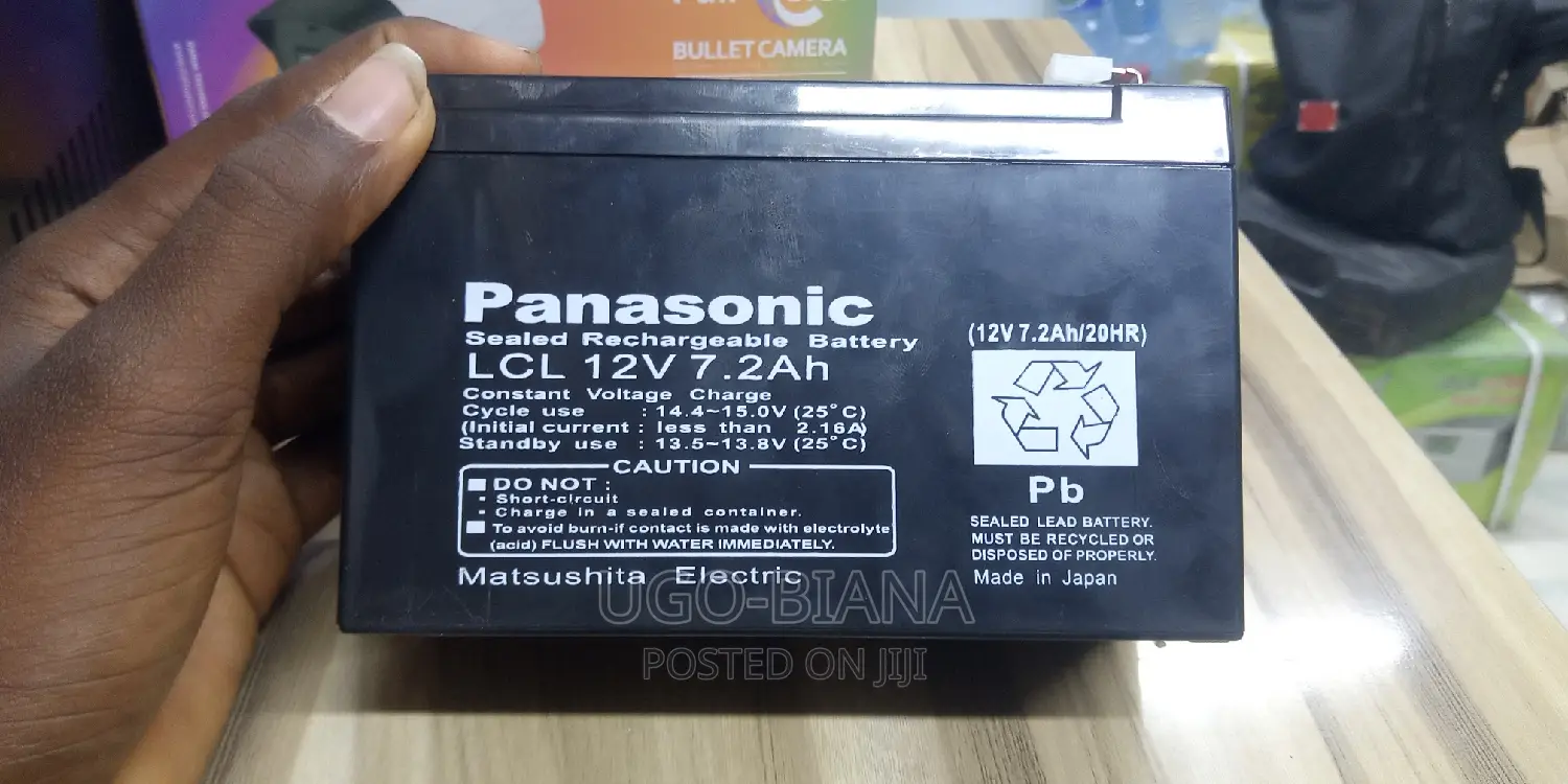 12V 7.2A Rechargeable Battery
