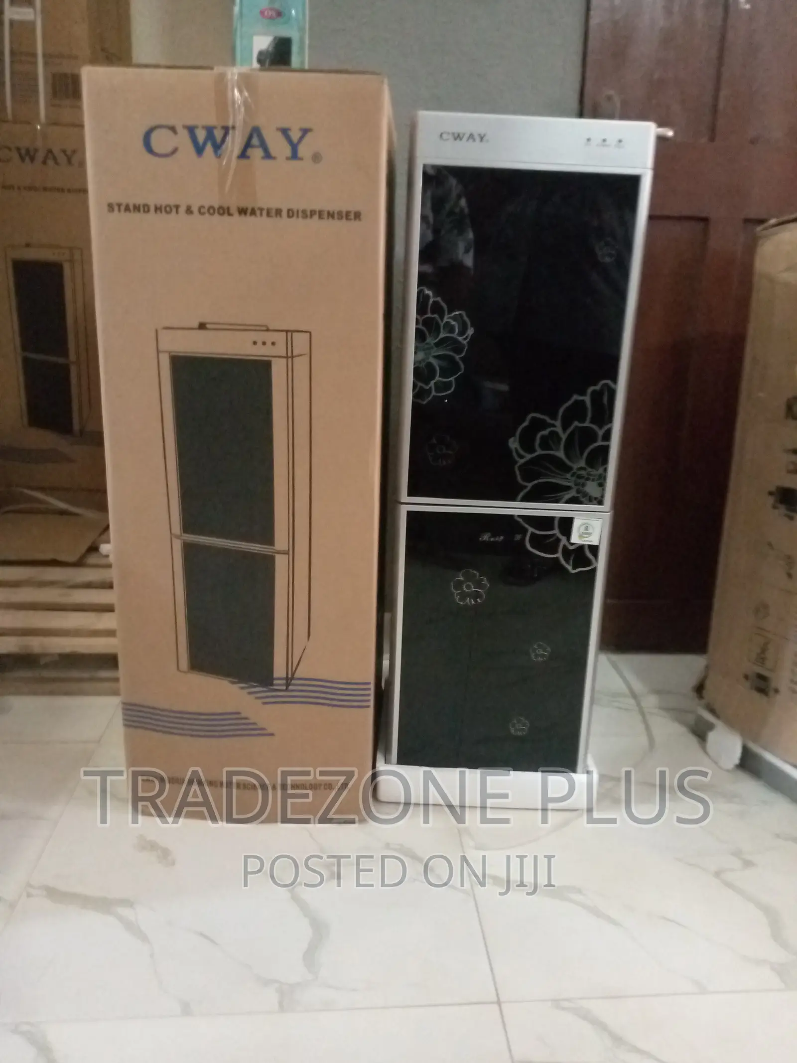 Water Dispenser With Fridge |BLACK