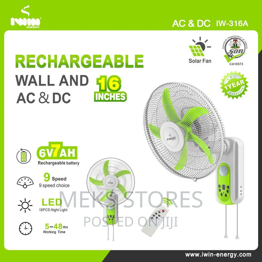IWIN Wall Fan and AC, DC