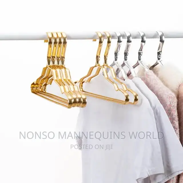 Gold Aluminum Wide Shoulder Hangers