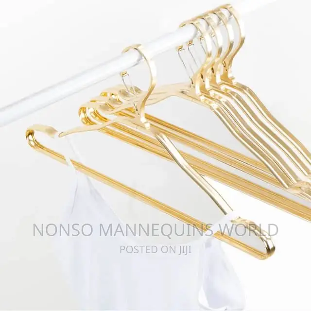 Gold Aluminum Wide Shoulder Hangers