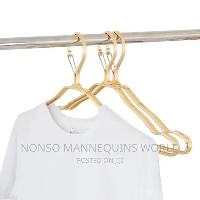 Gold Aluminum Wide Shoulder Hangers