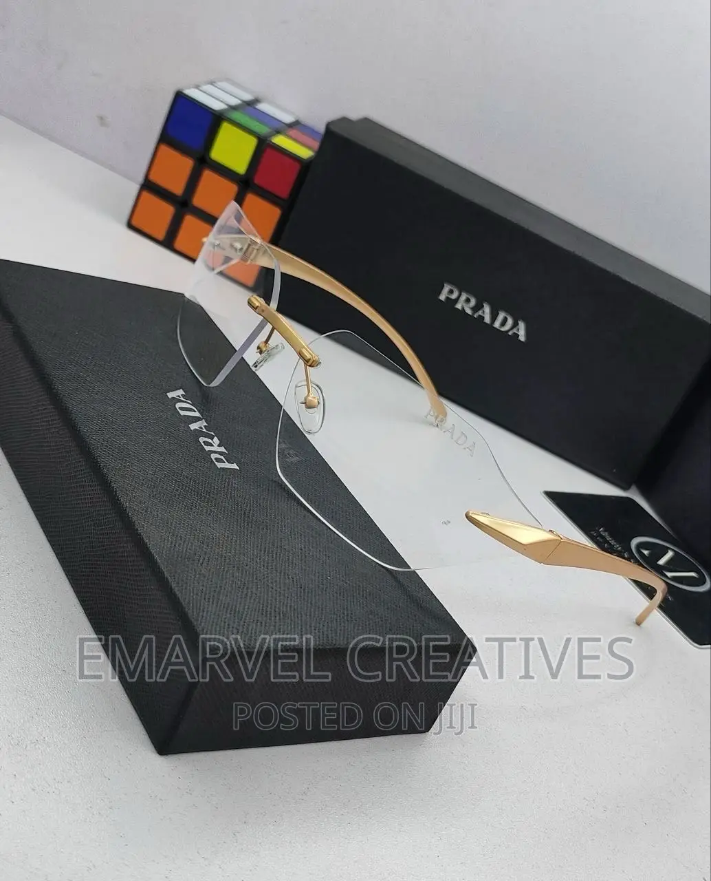 Latest Prada Rimless Sunglasses