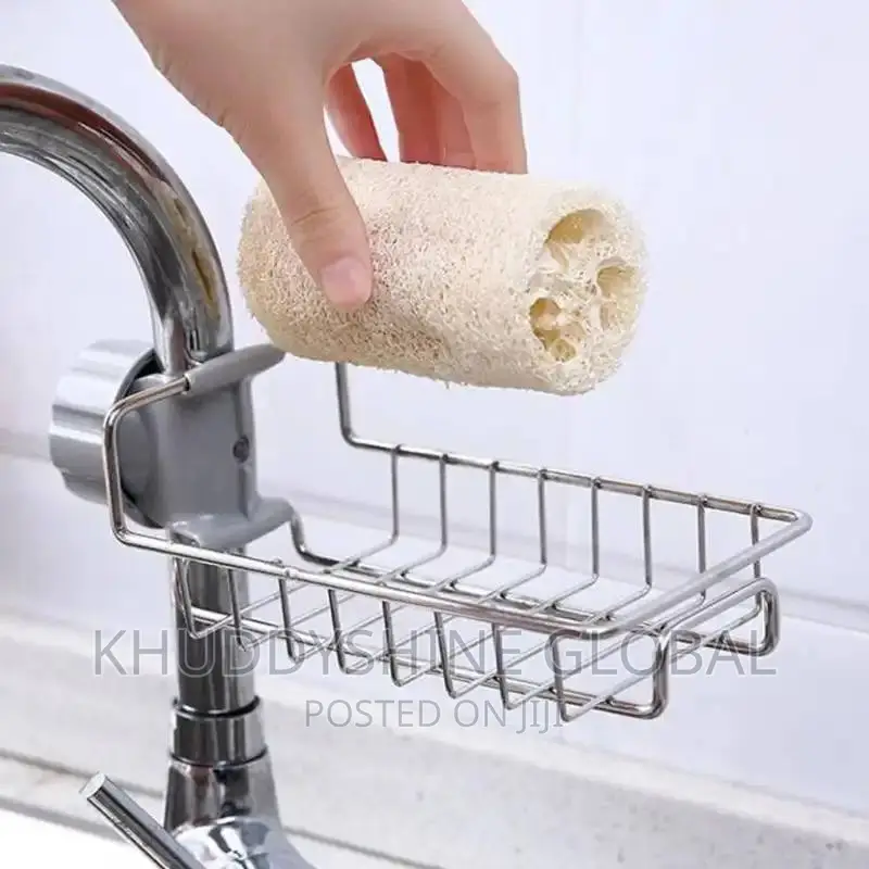 Sink Drain Rack Sponge Storage