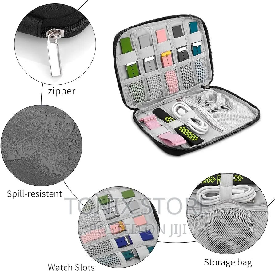 Portable Watch Organizer Travel Bag