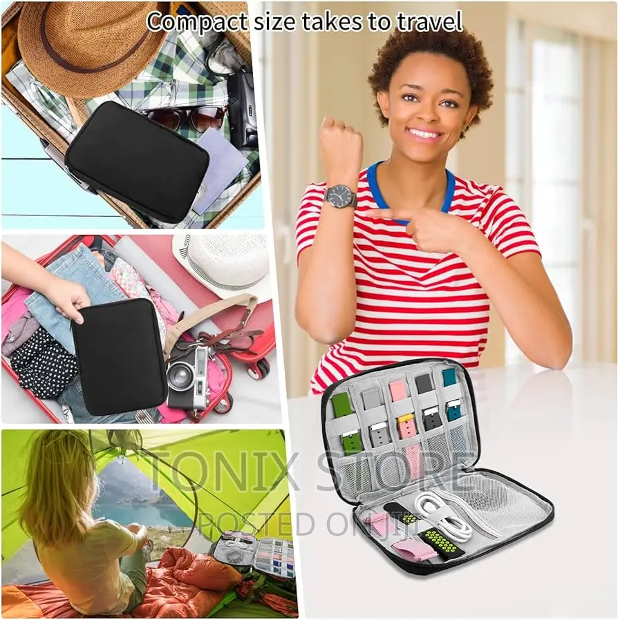 Portable Watch Organizer Travel Bag