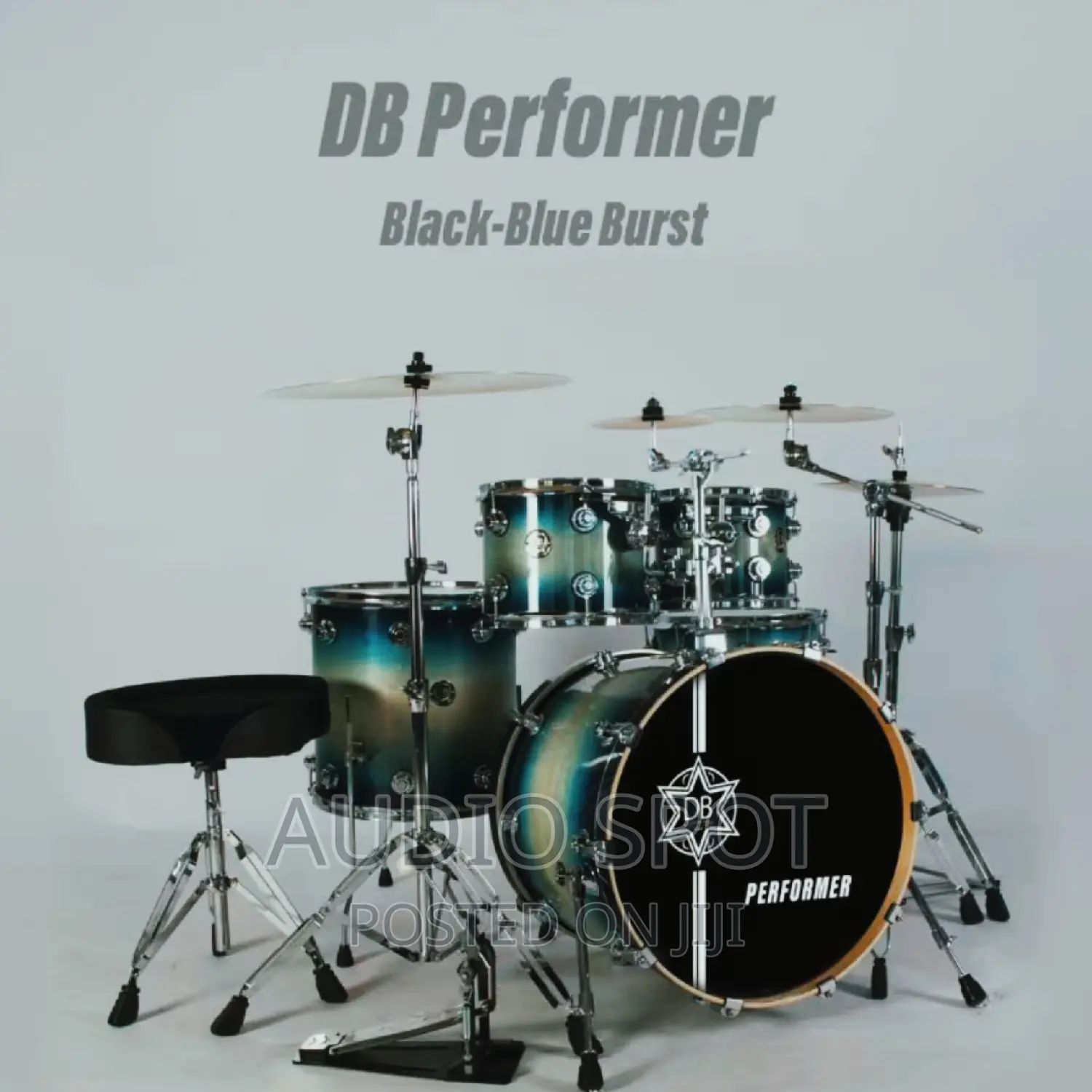 Original D-B Performer Professional 5pcs Acoustic Drum Set