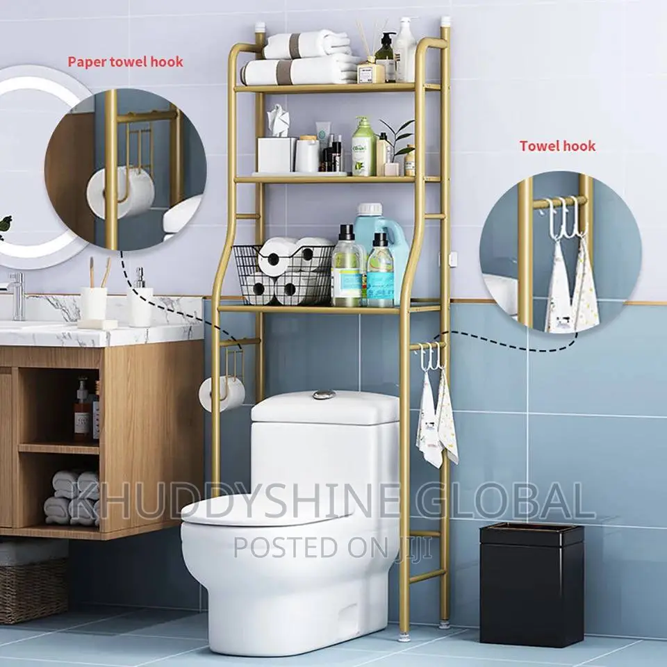 Multifunction 3 Tier Over Toilet Bathroom Shelf Organizer