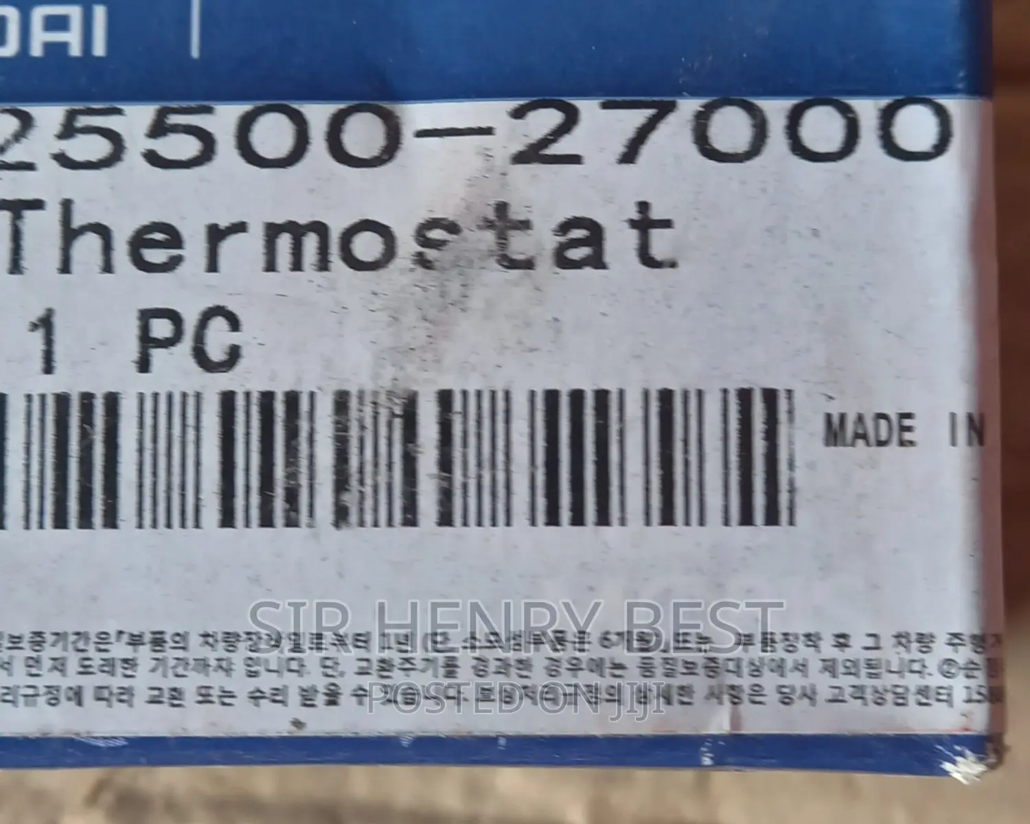Thermostat Hyundai, Santafe, Tucson, Kia Sportage
