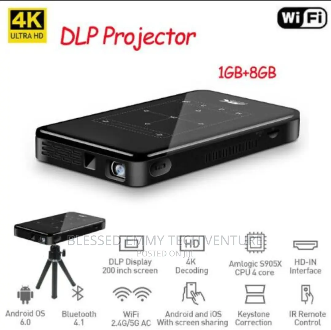 Smart Portable Ultra Hd DLP Mini Smart Projector