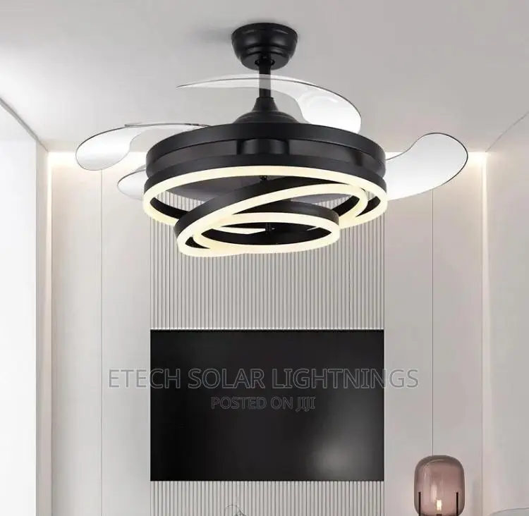 New Luxury L E D Fan Chandelier Light