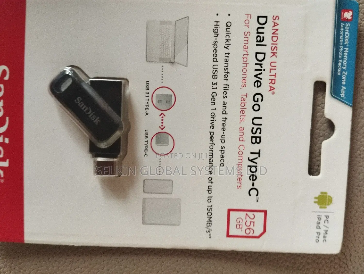 Sandisk 256gb Type C Otg Dual Flash Drive