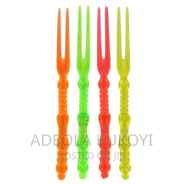 20 Packs of Disposable Plastic Fruit Fork