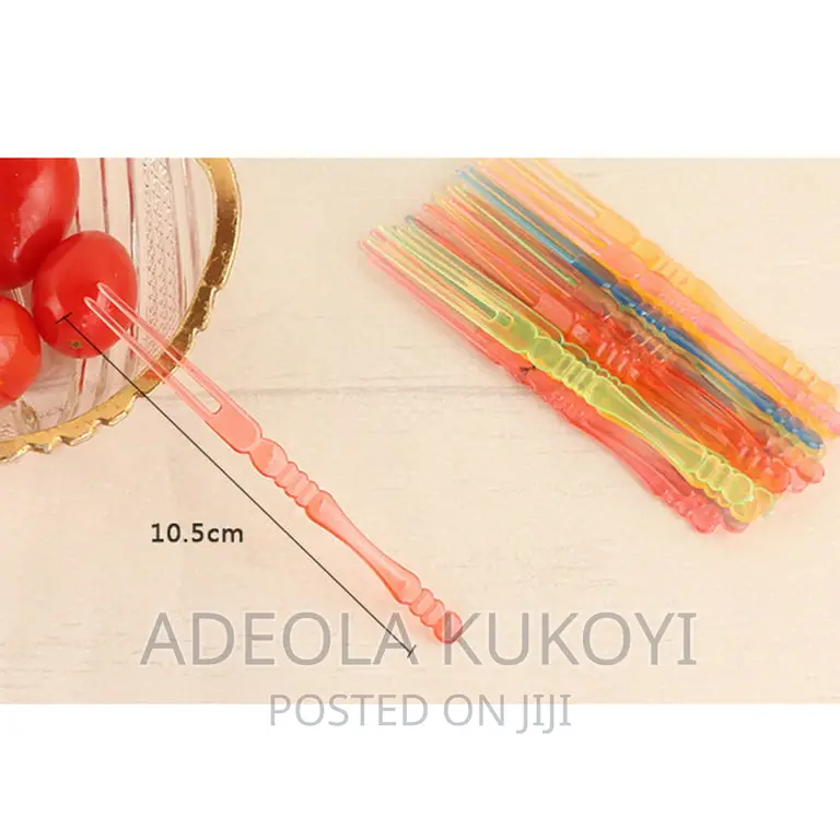 20 Packs of Disposable Plastic Fruit Fork