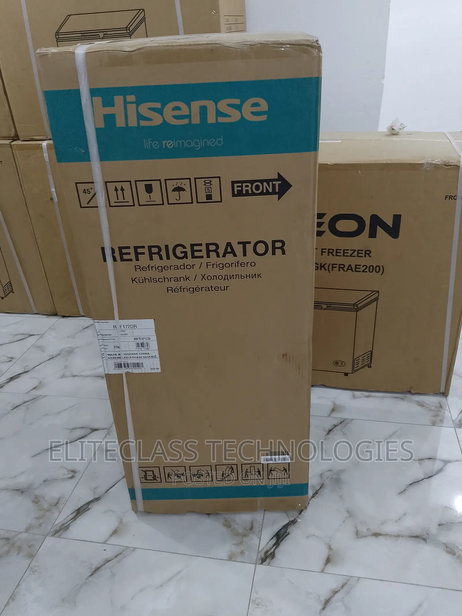 Hisense 124 Litres Top Freezer (Stylish-Design) Refrigerator