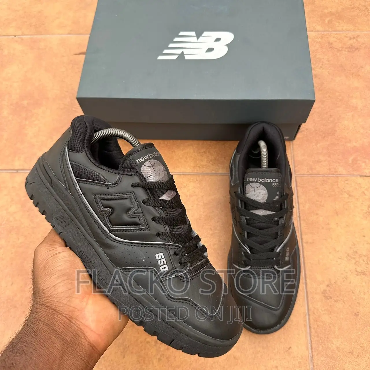Original New Balance 550 Triple Black Sneakers