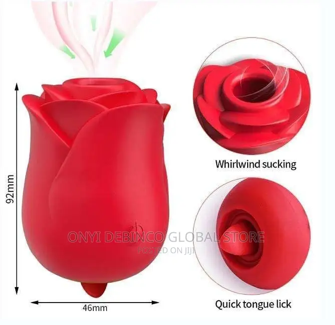 Two Ways Rose Toy for Nipple and Clitoris Sucker +Licker Toy