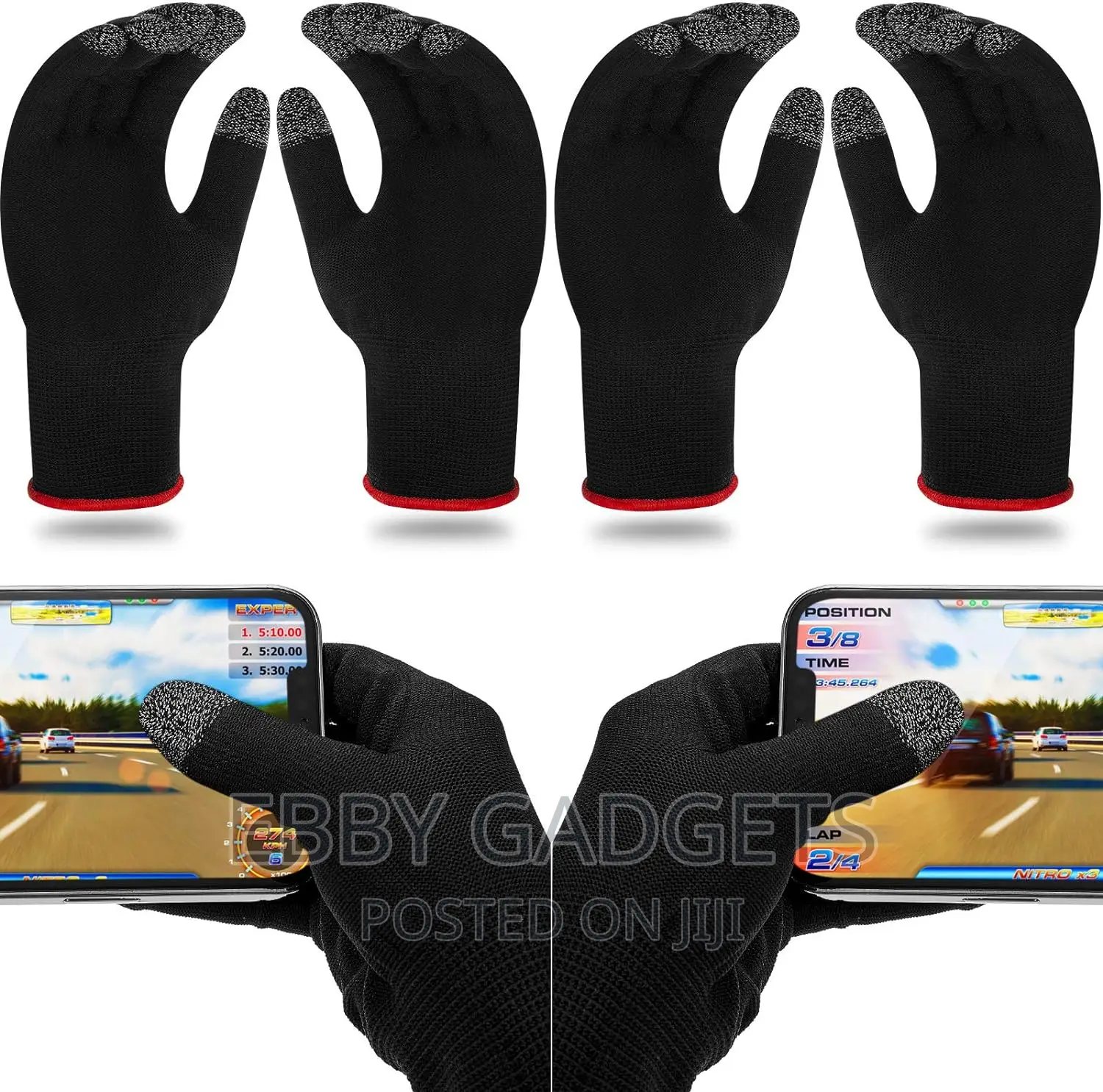 Gaming Gloves - Anti-Sweat Breathable - Tablet/iPad/Mobile P