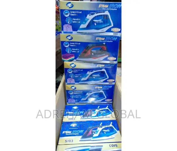 SMP Big Steam Iron Non Stick Sole Plate, 2200w