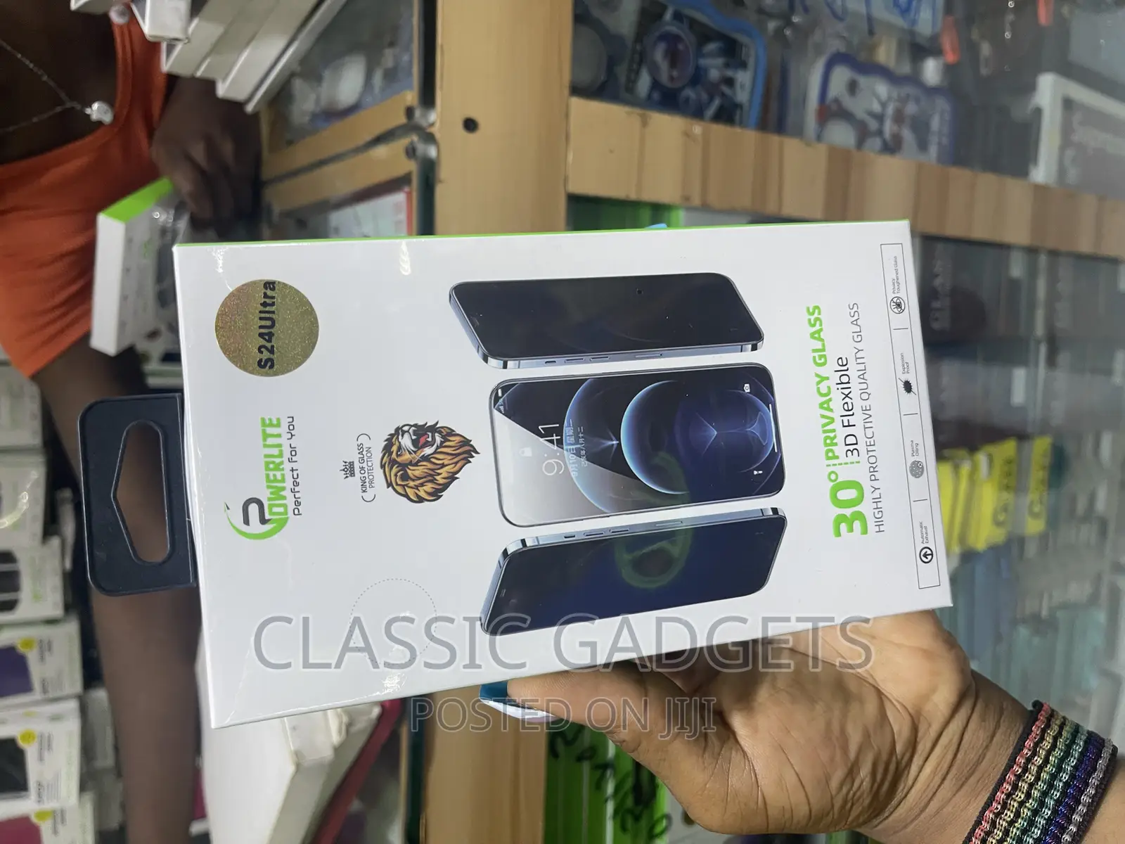 Ceramic Privacy Film Screen Protector for Galaxy S24 Ultra