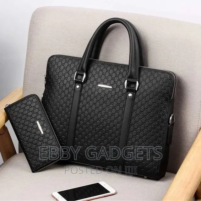 Men's Briefcase New Fashion Double Layer Laptop Bag