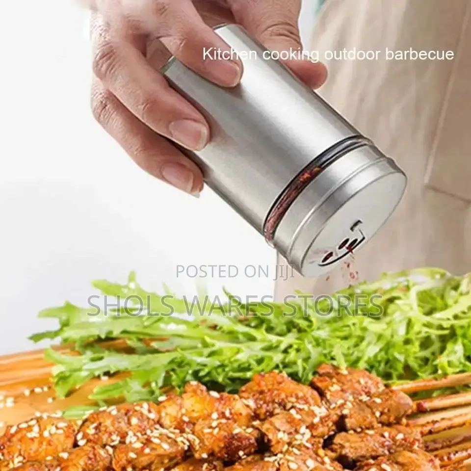 2 In1 Stainless Steel Spice Shakers Seasoning Jars