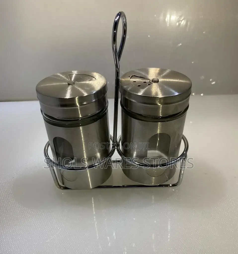 2 In1 Stainless Steel Spice Shakers Seasoning Jars