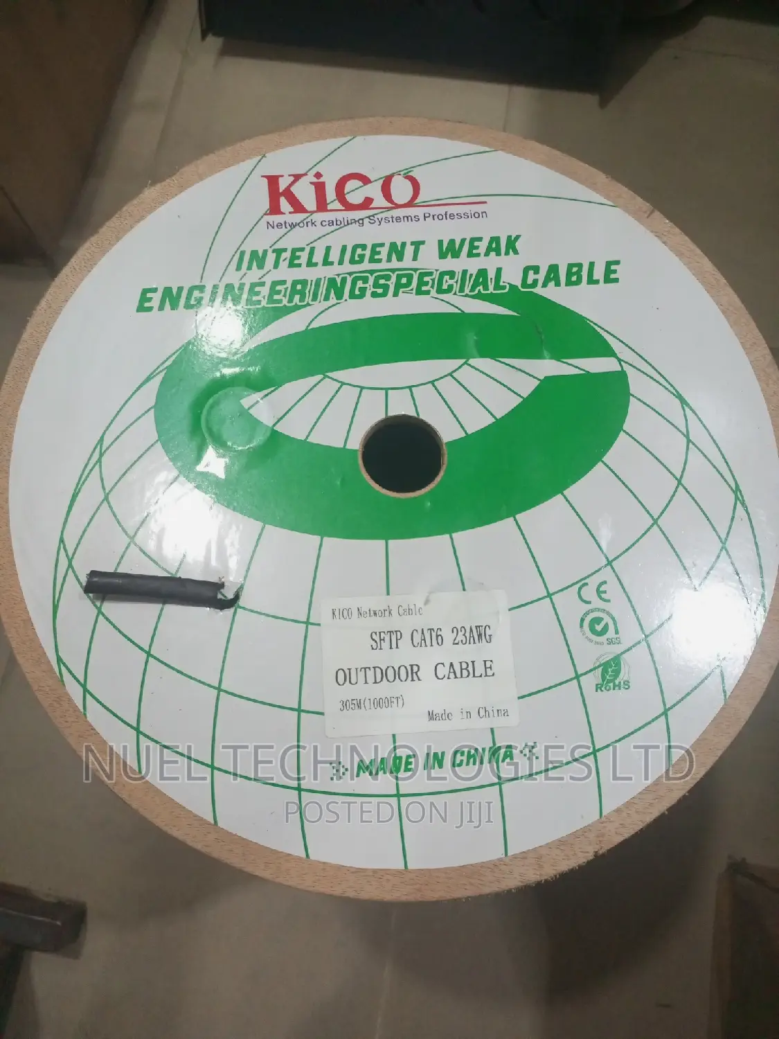 Kico Cat6 Outdoor Cable SFTP 70 Percent Copper