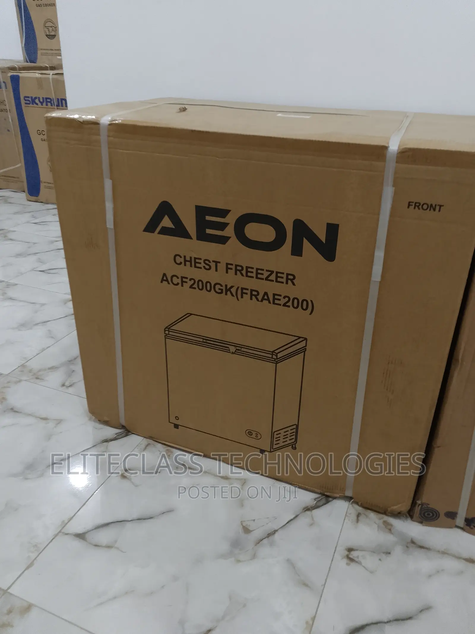 Aeon ACF200GK 202 Litre Chest Freezer R600a- Grey Colour