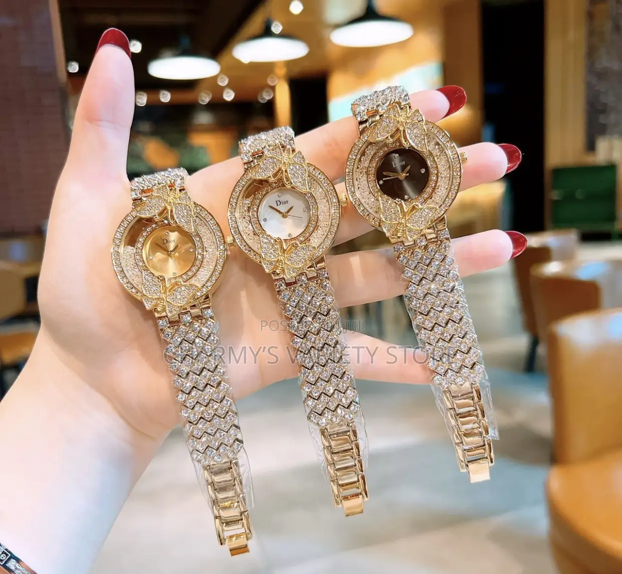 Dior Butterfly Stoned Watch