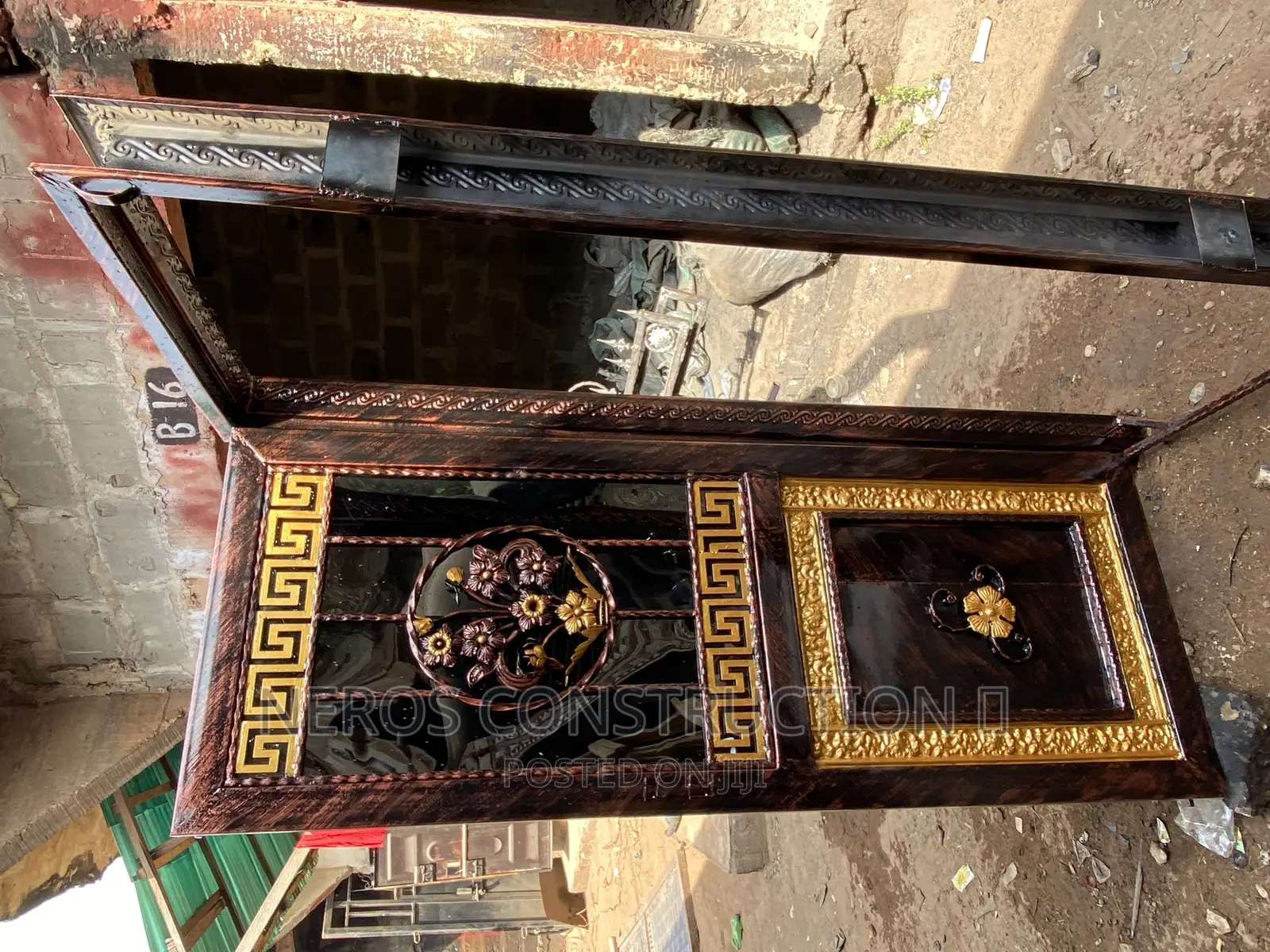 Wrought Iron Steel Door