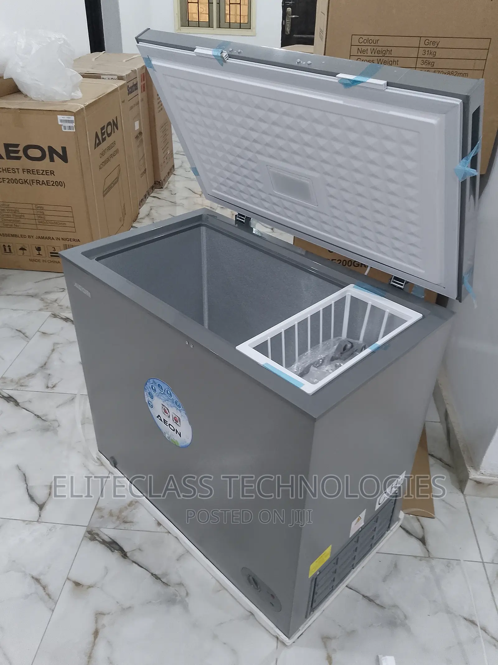 Aeon ACF200GK (202 Litre) Chest Freezer R600a-Grey Colour