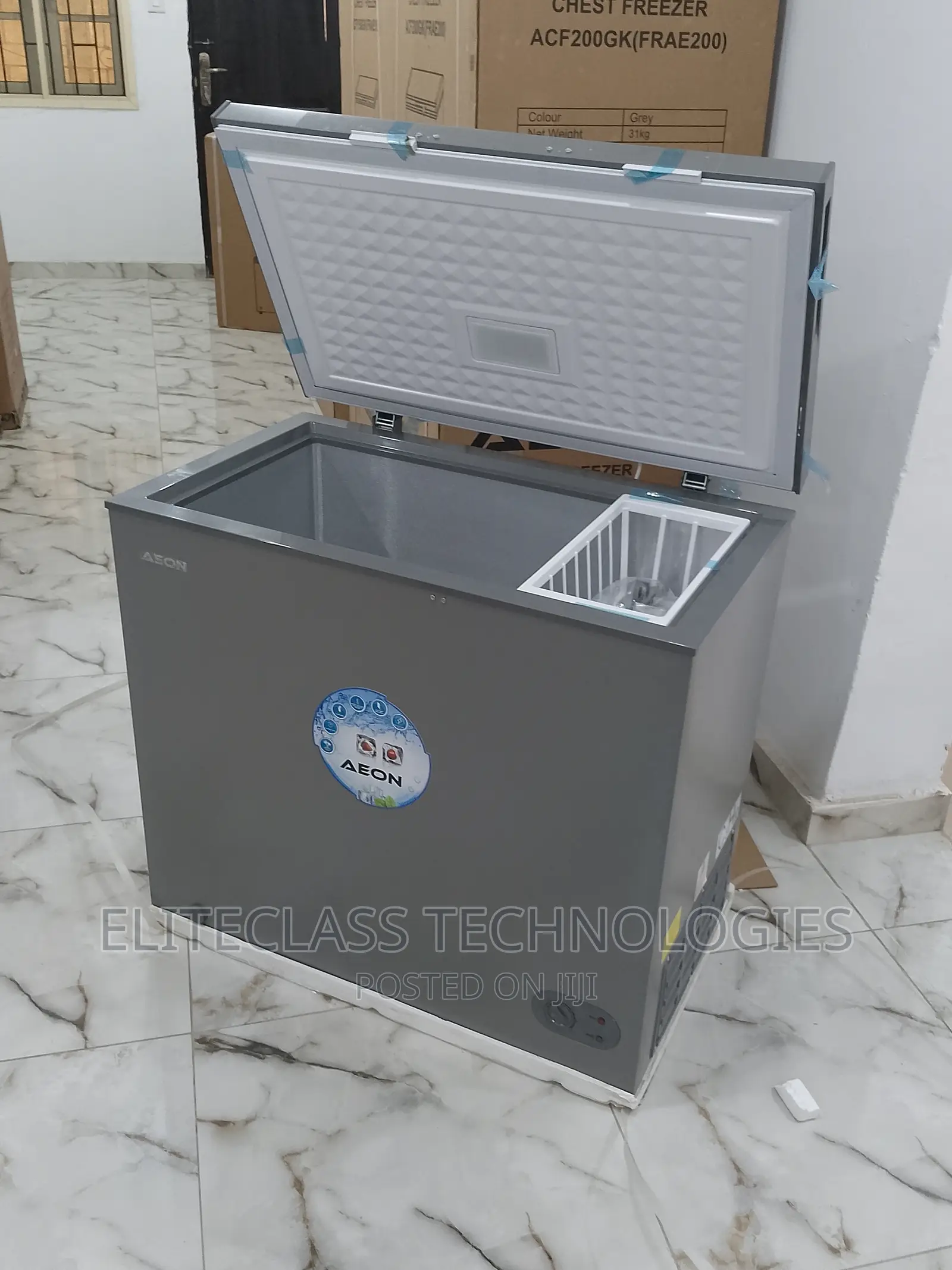 Aeon Original ACF200GK 202L Chest Freezer R600a Grey Colour