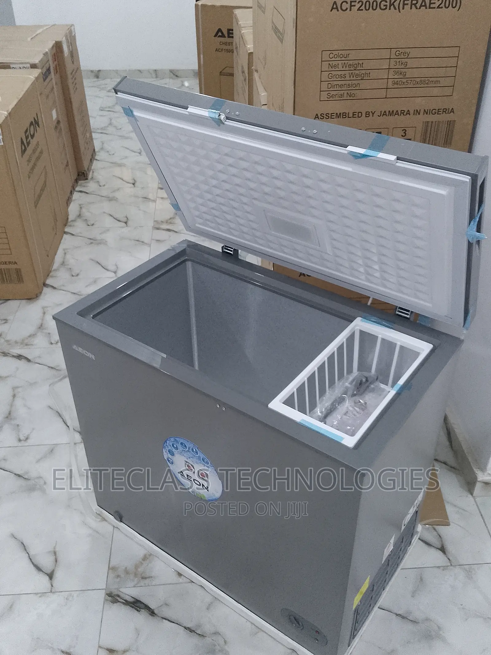 Best Aeon ACF200GK 202 Litre Chest Freezer R600a-Grey Colour