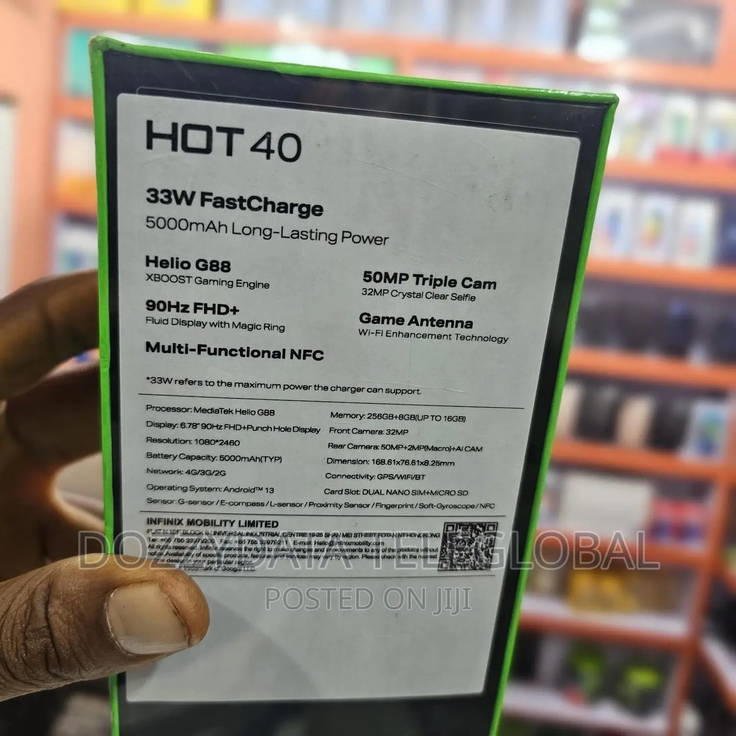 New Infinix Hot 40 256 GB